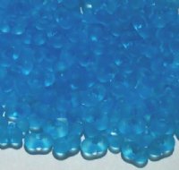 25 grams of 3x7mm Matte Aqua Farfalle Seed Beads
